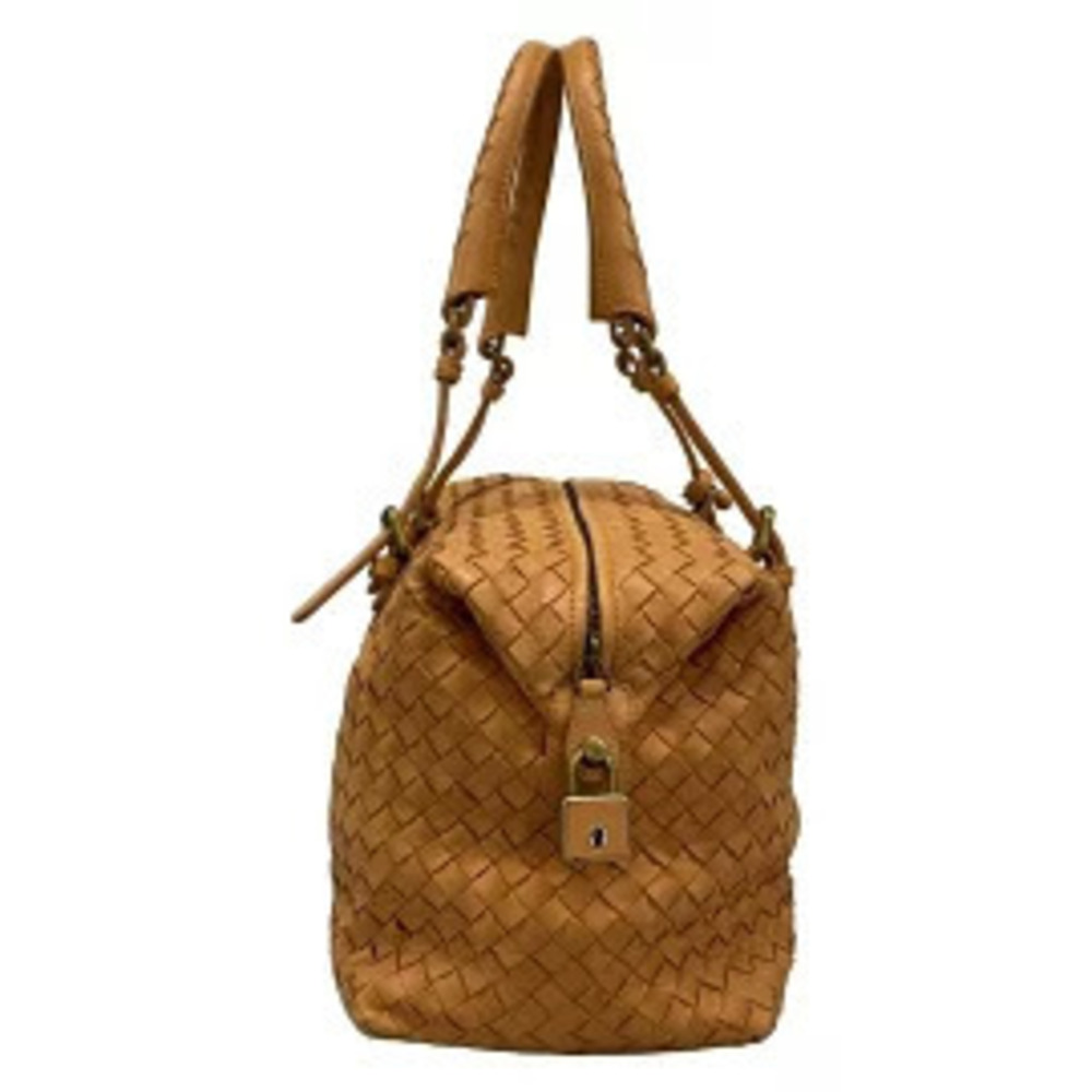 Bottega Veneta Montaigne Handbag Orange Leather